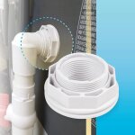 Kzq - buse d'interface hayward sp1023 1, 5' avec filetage interne et rondelle d'crou (2 pices)