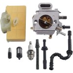 Kzq - carburateur carb avec kit de mise au point de la conduite de carburant du filtre  air scie  chane ...