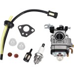 Kzq - carburateur debroussailleuse 52cc 49cc 43cc kit carbu pour moteur  deux temps avec durite essence ...
