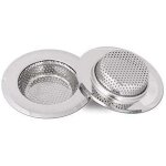 Kzq - filtre vier cuisine, filtre  vier en acier inoxydable, grille pour evier cuisine, 18 mm de profondeur ...