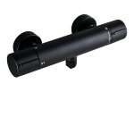 Kzq - mitigeur douche thermostatique noir, mitigeur baignoire thermostatique en laiton, robinet de baignoire ...