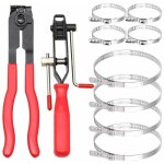Kzq - pince pour collier de serrage, lot de 2 pinces pour colliers de cardan et bandes  sertir