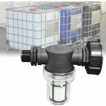 Kzq - raccord de robinet pour cuve 1000l rtgpt, adaptateur s60x6 avec filtre intgr, connexion tuyau ...