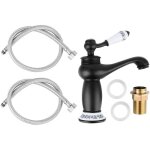 Kzq - r�tro de lavabo �vier en c�ramique, antique vintage mitigeur robinet, d'eau froide / chaude remplacement ...