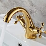 Kzq - robinet de salle de bain [robinet de mise  niveau 2025] robinet dor salle de bain, robinet  ...
