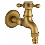 Kzq - robinetterie en laiton antique pour le jardin, un mlangeur dcoratif d'extrieur au style europen ...