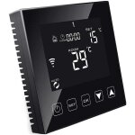 Kzq - thermostat intelligent wifi pour chauffage au sol lectrique avec sonde compatible avec alexa, ...