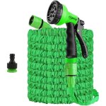 Kzq - tuyau d'arrosage extensible de 15m, tuyau arrosage flexible de 15 m avec buse de pulvrisation ...