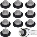 10 pcs rondelle de tuyau joint torique joint pomme de douche filet filtre en acier inoxydable joint pour ...