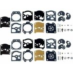 Lot de 2 kit r�paration du carburateur joint membrane compatible avec walbro k10 - wat wa & wt s�ries ...