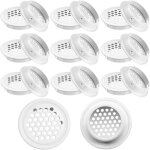 Lablanc - 20pcs grille de ventilation blanc, grille d'a�ration ronde 35mm, grille de ventilation inox ...