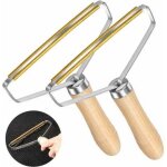 2pcs rasoirs anti - bouloches, brosse anti poils chien chat animaux, brosse manuel anti poil lot, portable ...