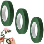 Lot de 3 ruban de fleuriste - vert fonc rouleaux de ruban adhsif en papier floral rubans de fleuriste ...