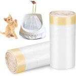 40 pices sac litiere chat, 94 x 45 cm sacs  litire pour chat xxl avec cordons, sac pour litiere chat ...