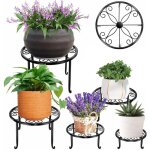 Lablanc - lot de 5 support pour pot de fleurs - tagre plantes intrieur ou extrieur porte - fait de ...