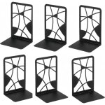 6 serre - livre en m�tal pour livres, serre livre, ecole et maison, s�parateurs de livres, cd, porte ...