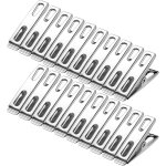 60pcs pince à linge inox, 4 cm pinces a linge metal pince à linge en acier inoxydable epingle a linge ... 60pcs pince à linge inox, 4 cm pinces a linge metal pince à linge en acier inoxydable epingle a linge ...