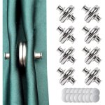 8 paires aimant pour rideaux, aimants bouton de rideau, attaches magntiques pour rideaux pour rideaux ...