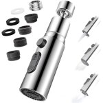 Lablanc - aérateur de robinet, 360° pivotant embout robinet cuisine avec 3 modes douchette mousseur robinet ... Lablanc - aérateur de robinet, 360° pivotant embout robinet cuisine avec 3 modes douchette mousseur robinet ...