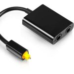 Lablanc - cble optique audio splitter 1 en 2 sorties rpartiteur de cble audio optique toslink, adaptateur ...