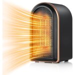Lablanc chauffage d'appoint lectrique, radiateur soufflant cramique ptc 1200 w avec thermostat, 2 rglages ...