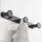 Crochet mural patres porte manteaux avec 3 crochets en acier inoxydable pour porte - manteau, serviettes, ...