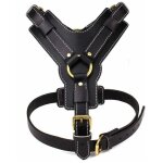 Lablanc - harnais de travail en cuir pour chien avec poigne idal pour sport canin (taille l, buste ...
