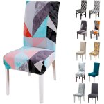 Lablanc - housse de chaise, 6 pieces extensible amovible lavable moderne couverture de chaise pour salle ...