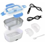 Lunch box lectrique 75w pour voiture camion bureau cole - gamelle chauffante 3 en 1 acier inoxidable ...
