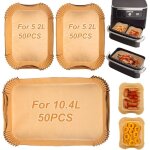 Papier cuisson pour ninja foodi flexdrawer air fryer 10, 4l, 150 pices accessoire air fryer pour ninja ...