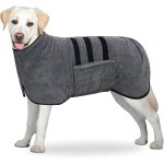 Lablanc - peignoir en microfibre pour chien, extra absorbant et  schage rapide avec fermeture velcro ...