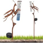 Pluviomtre solaire de jardin avec led et piquet ? verre rsistant au gel, mesure prcise des prcipitations ...