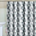 Rideau de douche 200 x 220 cm (200 cm de largeur, 220 cm de hauteur), tissu polyester impermable anti ...
