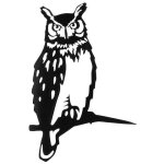 Lablanc - silhouette en acier d'oiseau en mtal, dcoration d'oiseau de branche, dcoration d'arbre d'art ...