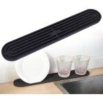 Tapis gouttoir troits, bande tapis de bar en silicone, antidrapant tapis de schage pour vaisselle ...