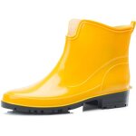 Ladeheid bottes en caoutchouc pour femmes courtes bottines impermables bottes de pluie lgantes et ...