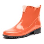 Ladeheid bottes en caoutchouc pour femmes courtes bottines imperm�ables bottes de pluie �l�gantes et ...