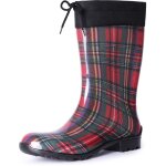 Ladeheid bottes de pluie femme la - 968 (rouge / grille, 38 eu)