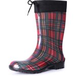 Ladeheid bottes de pluie femme la - 968 (rouge / grille, 41 eu)