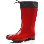 Ladeheid bottes de pluie femme la - 968(rouge / noir, 38 eu)