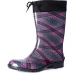 Ladeheid bottes de pluie femme la - 968 (violet / carreaux, 37 eu)
