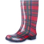 Ladeheid bottes de pluie femme en caoutchouc pvc avec semelle extrieure antidrapante 100% impermable ...