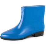Ladeheid bottines bottes de pluie chaussure femme lazt201801 (bleu, 38 eu)