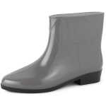 Ladeheid bottines bottes de pluie chaussure femme lazt201801 (gris, 38 eu)