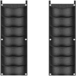 2 sacs de culture suspendus, sacs de culture muraux verticaux � 7 poches, sacs de culture r�utilisables ...