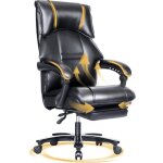 Chaise de bureau 200 kg résiliente avec repose - pieds, fauteuil de direction en cuir pu avec dossier ... Chaise de bureau 200 kg résiliente avec repose - pieds, fauteuil de direction en cuir pu avec dossier ...