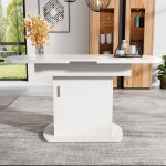Rnemitery - table à manger ovale extensible, l110 / 130xw70xh75cm, table à manger avec espace de rangement, ... Rnemitery - table à manger ovale extensible, l110 / 130xw70xh75cm, table à manger avec espace de rangement, ...