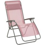 Lafuma mobilier - fauteuil relax jardin - chaise longue zro gravit - rclip - batyline iso - rose cerisier ...