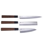 Laguiole - laguiole coffret de couteaux de cuisine japonais acier inoxydable dcoupe - acier bois