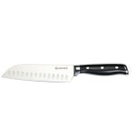 Laguiole cuisson - couteau santoku noir 32cm -  essentials